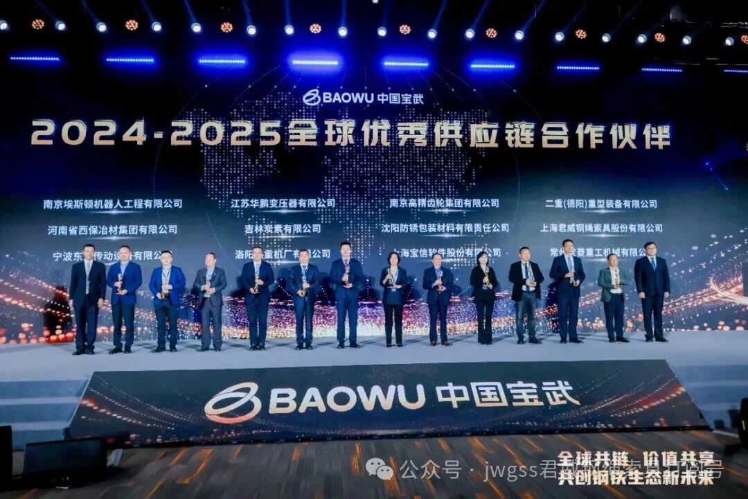 中国宝武 2024-2025 全球优良供给链合作同伴 中国宝武 2024-2025 全球优良供给链合作同伴